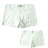 casual white short pants