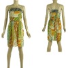 chiffon stamp gallus dress
