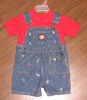 children's 100%cotton mesh and 100% cotton slub denim with 9.5OZ