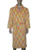 compressed print microfibre bathrobe