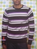 cotton striped sweater for men