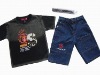 cotton suit, boy's set, children's wear
