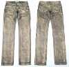 denim jeans with printing (J-3054)