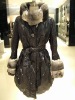 fabric with fur trimming garments(DIANA)