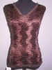 fashion goffer  top with lace