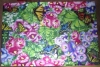 flower printed door mat