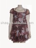 georgette puff S/S top