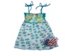 girl's colorful dress with shoulder-strap