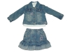 girl's denim suit
