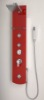 glass shower panel AED-9044B RED