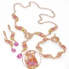 gold plating set,fashion jewelry,imitation jewellery,81219-09