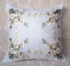 handmade embroidery cotton cushion