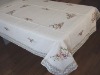 handmade embroidery table cloth (coloured ribbon)