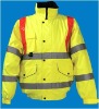 high visible bomber Jacket/reflective safety jacket/roadway safety workwear