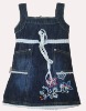 kids wear,girls' dress,  kids clothing,denim dress,girl dress,