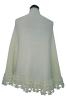 knitted Shawl with Crochet Edge