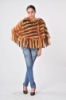 knitted fur shawl