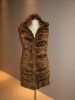 knitted rabbit long vest