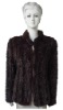 knitted rex rabbit fur coat