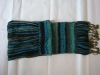 knitted scarf  LX0010(knitted scarf,silk scarf,warp knitting scarf)