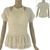 lace accessorize fashion ladies' blouse