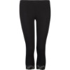 ladies' Lace-Bottom seamless legging capri