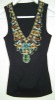 ladies beading top(fashion top, ladies' top)