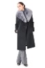 ladies' cashmere coat with fur