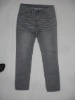 ladies' fashion grey denim jeans