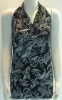 ladies printed top in viscose/spandex fabric