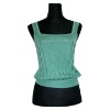 lady knitted tank top sweater