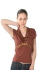 lady's 95% viscose 5% spandex pullover