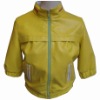 lady's perforated pu jacket