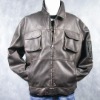 man pu jacket (washed pu jacket/leather jacket)