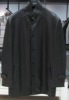 man's leather garment clothing