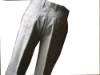 men's cotton biege leisure trousers