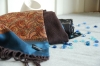 men's silk/wool reversible scarf