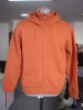 men's wool/nylon hoodie sweater w/ soft furling