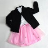 new style suit/kid's suit/fashion girls suit/three pieces set