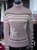 now-flake jaquard sweater
