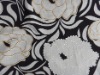 nylon spandex mesh with print and outline foil