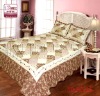 patchwork embroidery quilt,embroidery comforter,printed washed quilt
