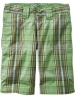 plaid girl's bermuda shorts(08K283)