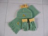 polar fleece Kids' Hat,polar fleece Scarf and mitten