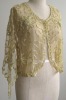 poly-mesh lace embroidered ladies cardigan (C003)