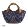 purple wave handbag, fashion handbag