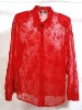 red yarn shirts