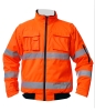reflective safety parka/safety workwear/high visibility safety jacket