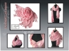 scarf ,fashion scarf ,acrylic scarf,pink