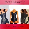 sexy pvc corset, leather corset, pu corset